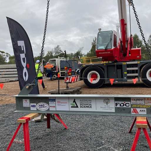 Topping out ceremony at Mount Annan Herbarium - a project we completed with the guys from @fdc_group @fdc.construction